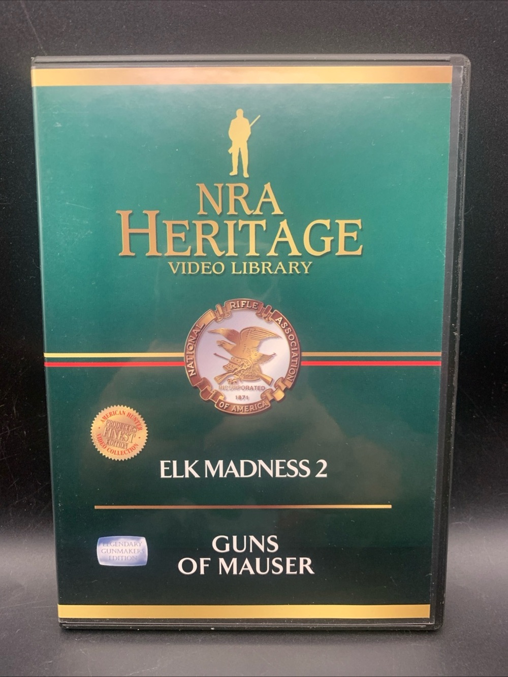 New Old Stock DVD NRA Heritage Elk Madness 2 & Guns of Mauser